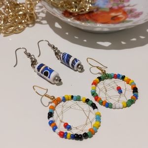 EUC Vintage 90s earrings - 2 pair